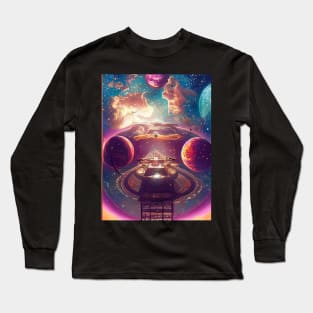 Lunar Symphony - Celestial Fantasy in the Cosmos Long Sleeve T-Shirt